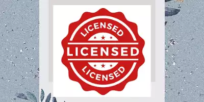 License and regulations banner