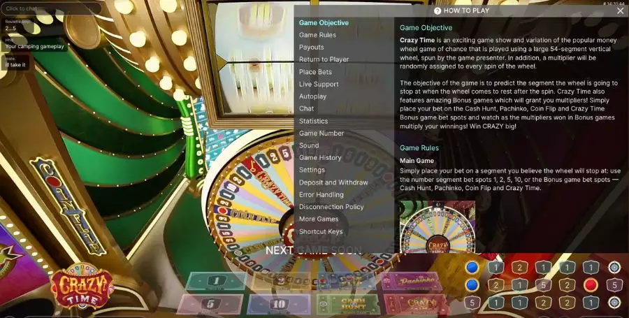Crazy Time Bets & Game Rules