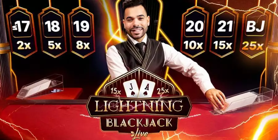 Lightning Blackjack by Evolution