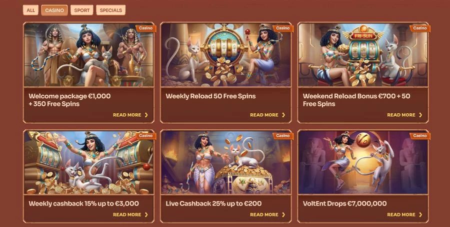 Cleobetra Bonuses & Promotions