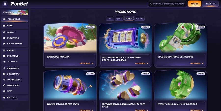 FunBet Bonuses & Promotions