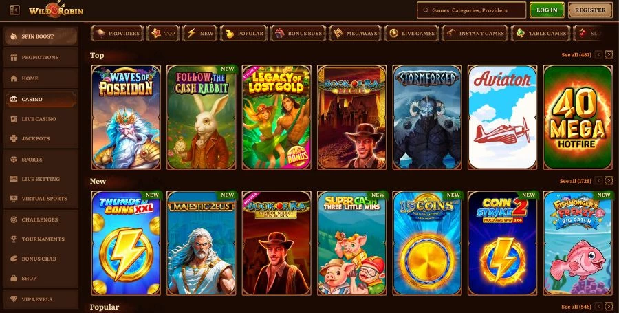 Game Selection at Wild Robin
