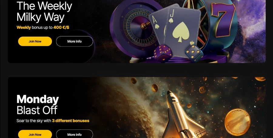 Just Casino Bonuses & Promotions