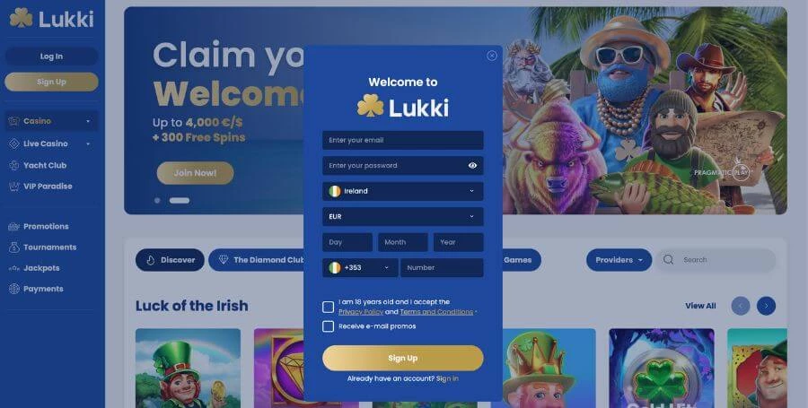 Lukki Registration & Login