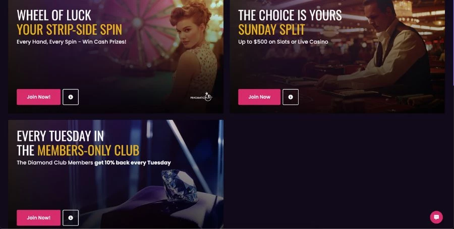 VegasNow Bonuses & Promotions