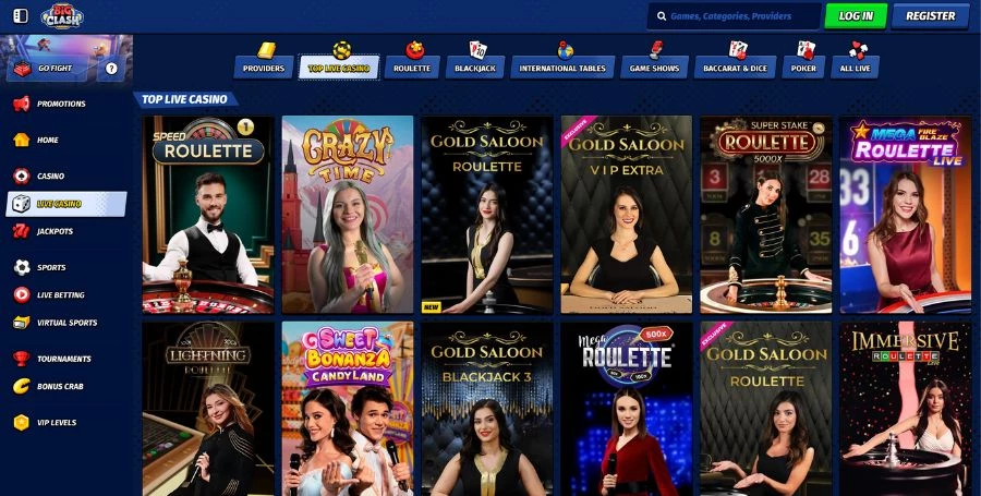 BigClash Live Casino Games