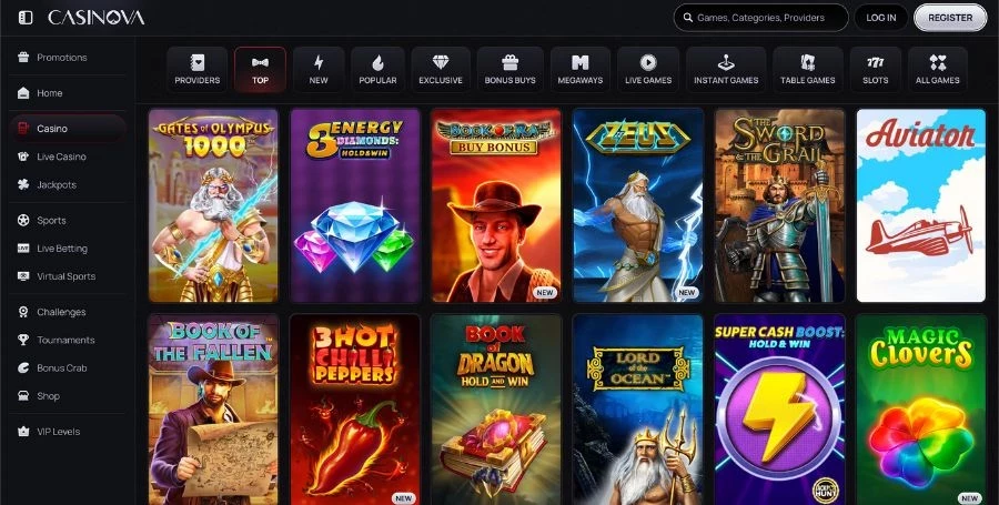Game Selection at Casinova