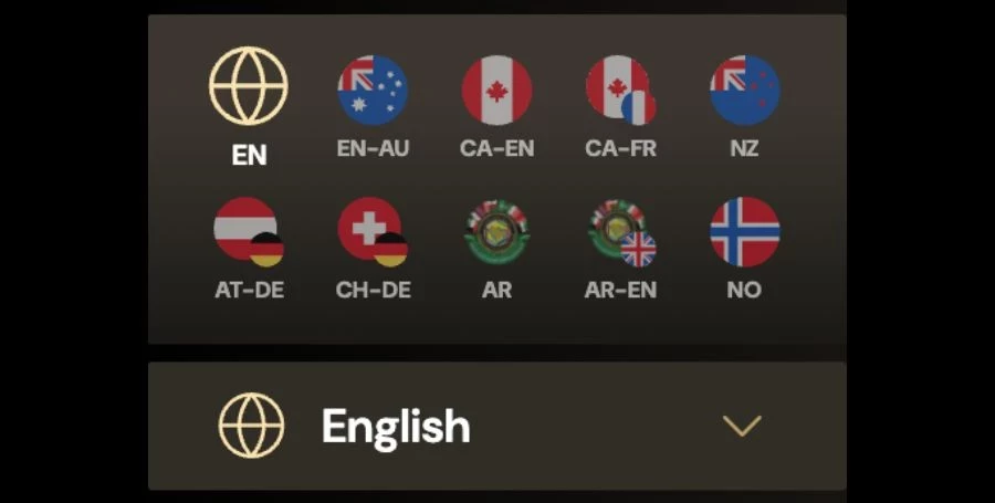 Lucky Ones Language Options