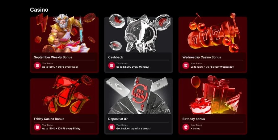 VulkanSpiele Bonuses & Promotions