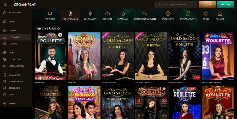 CrownPlay Live Casino Games
