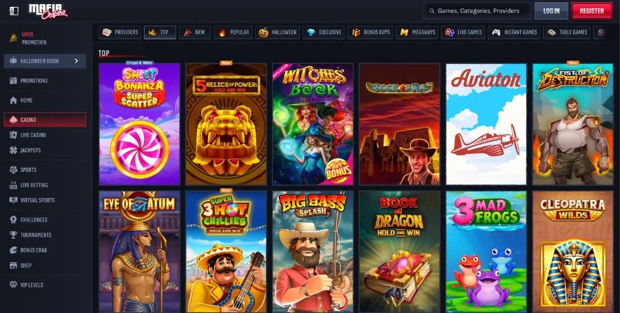 Game Selection at MafiaCasino