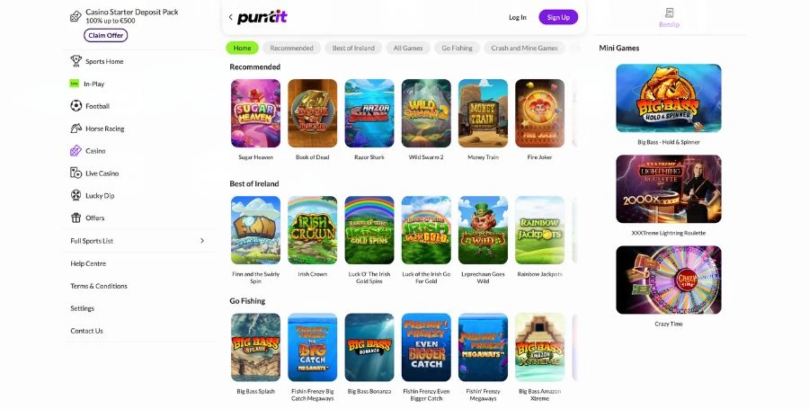 Game Selection at Puntit