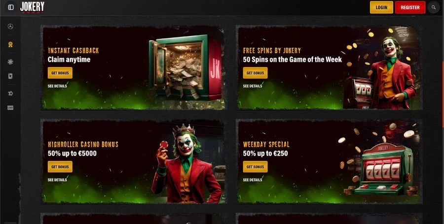 Jokery Bonuses & Promotions
