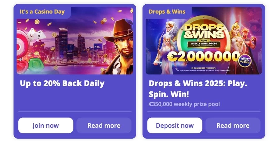 Casino Days Bonus & Promotion