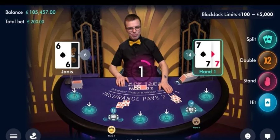 Live Blackjack by Lucky Streak