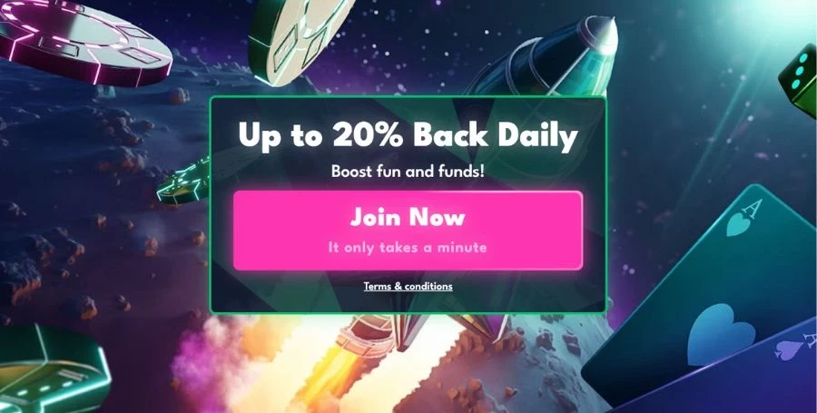 Rocket Riches Welcome Bonus