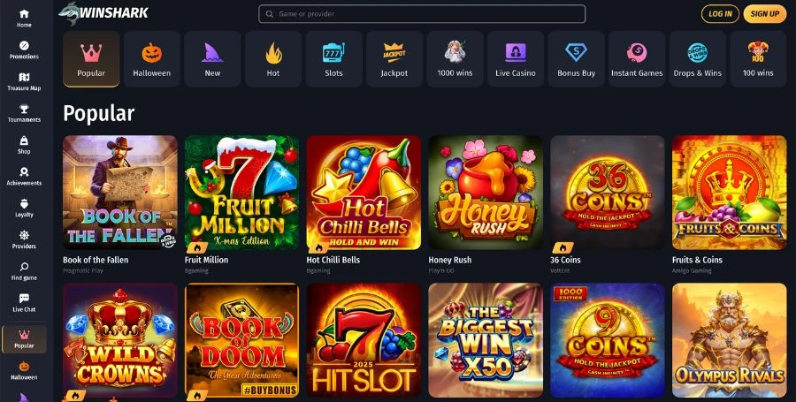 Game Selection at WinShark