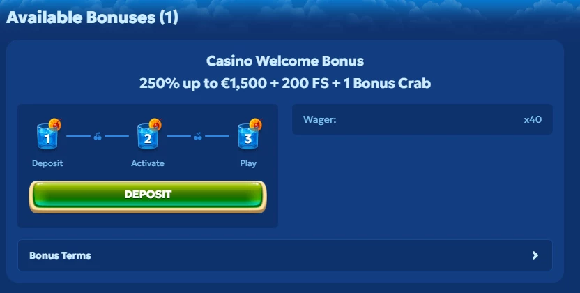 Exclusive welcome bonus at Pandido