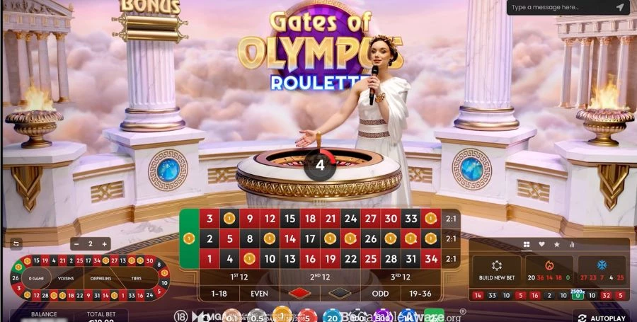Gates of Olympus Roulette by Pragmatic Play