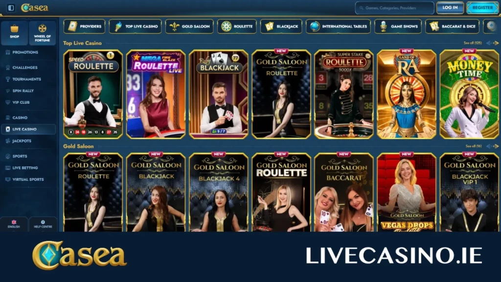 Casea Live Casino Games