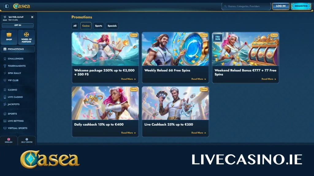 Casea Bonuses & Promotions