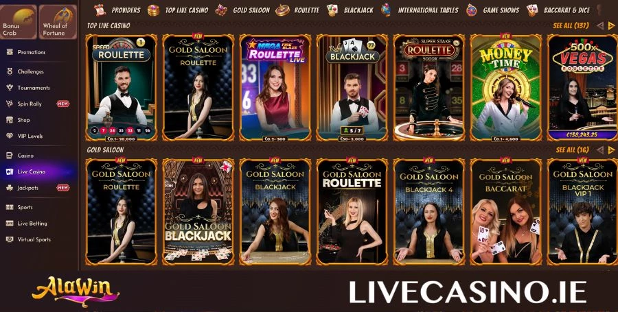 AlaWin Live Casino Games