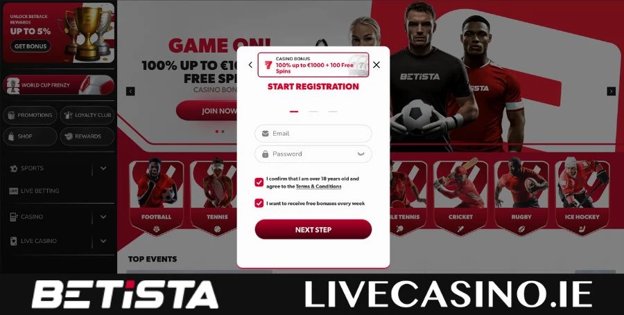 Betista Registration & Login