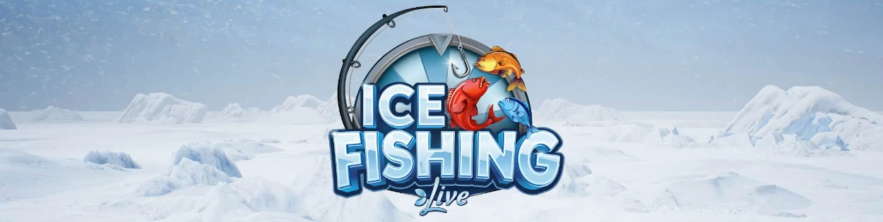 ice fishing banner promotional